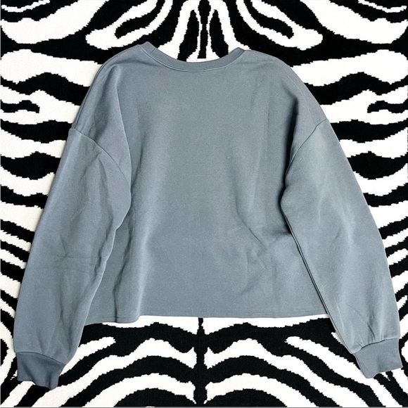 NWOT Pink Floyd Oversized Cropped Graphic Sweatshirt Size Large - Picture 10 of 11